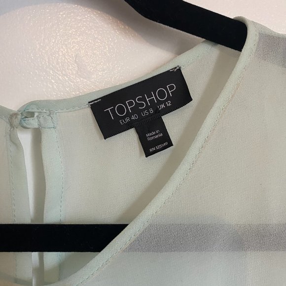 Flowy TOPSHOP Blouse - size 8 - Picture 3 of 3